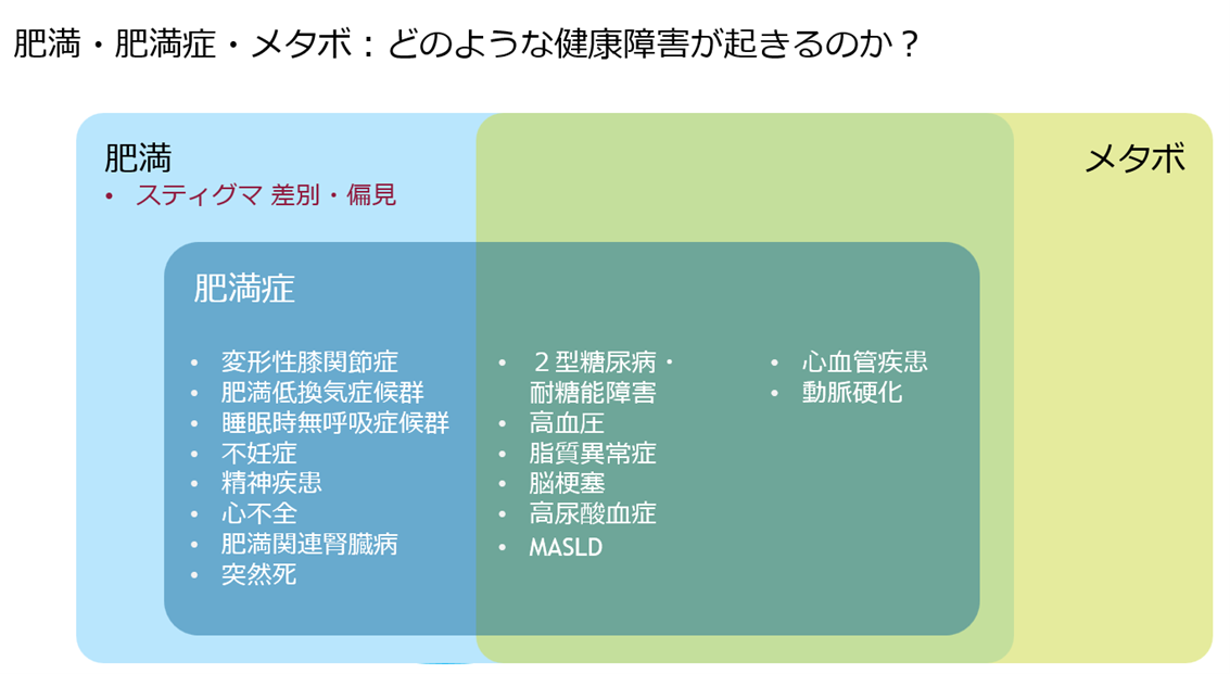 肥満・肥満症・メタボリック症候群と健康障害
