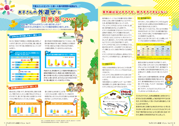 お子さんの外遊びと日光浴について